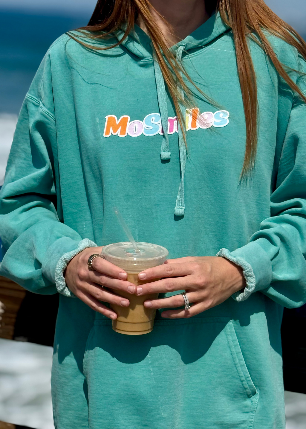 Woke Up on Smile Time Comfort Colors Hoodie