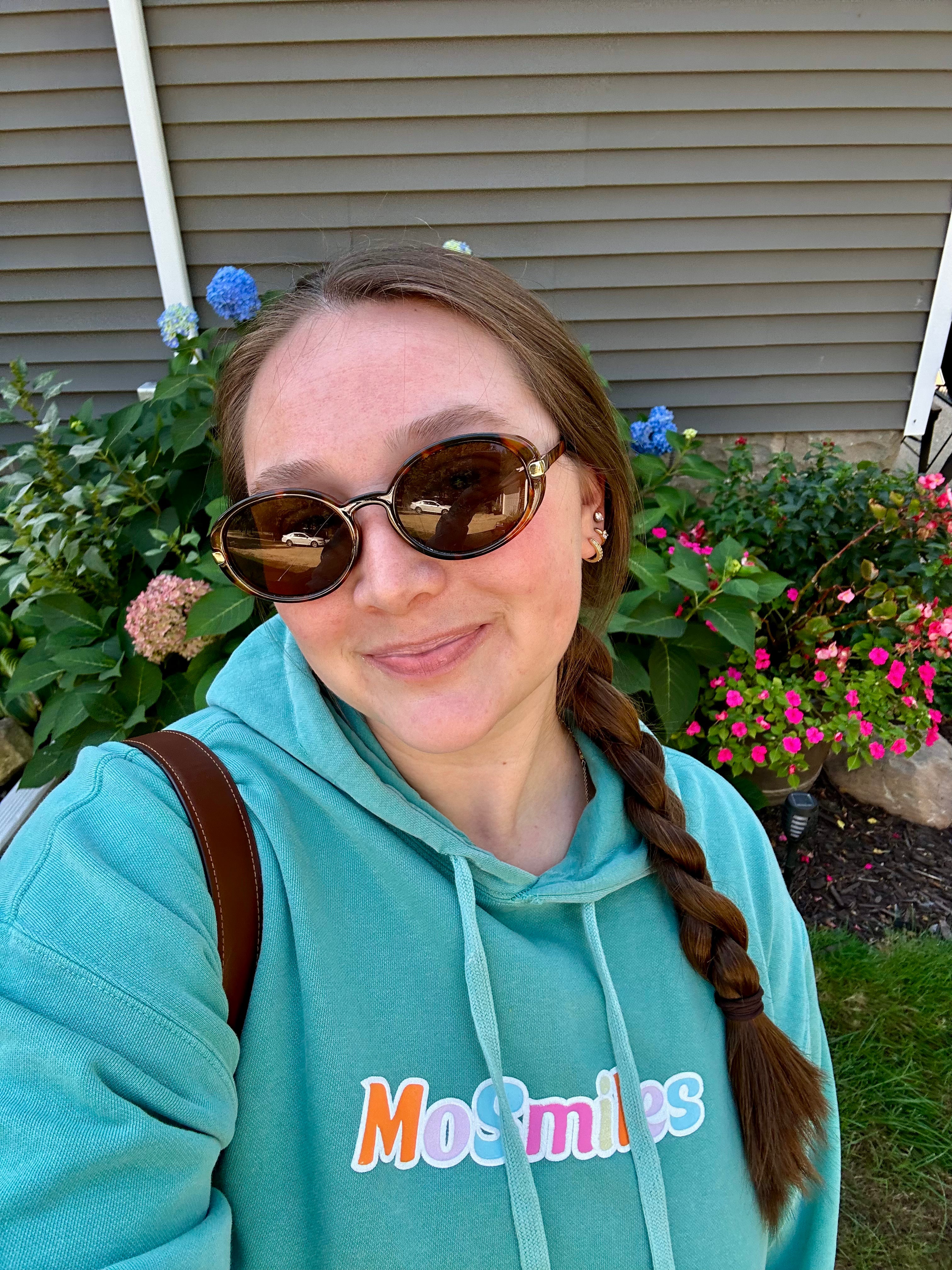 Woke Up on Smile Time Comfort Colors Hoodie