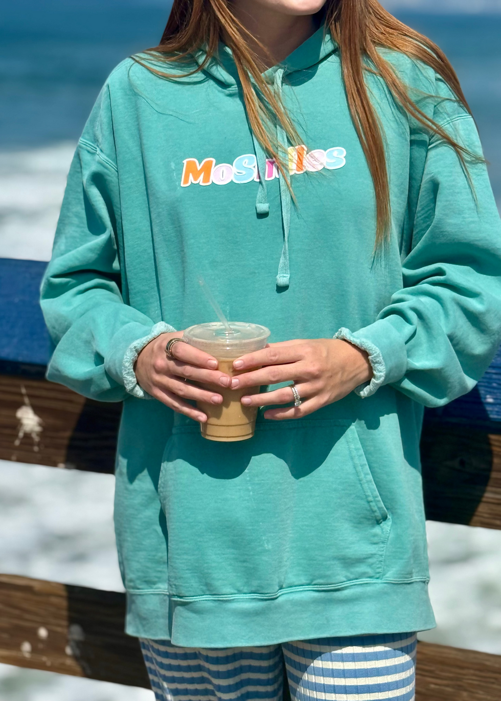 Woke Up on Smile Time Comfort Colors Hoodie