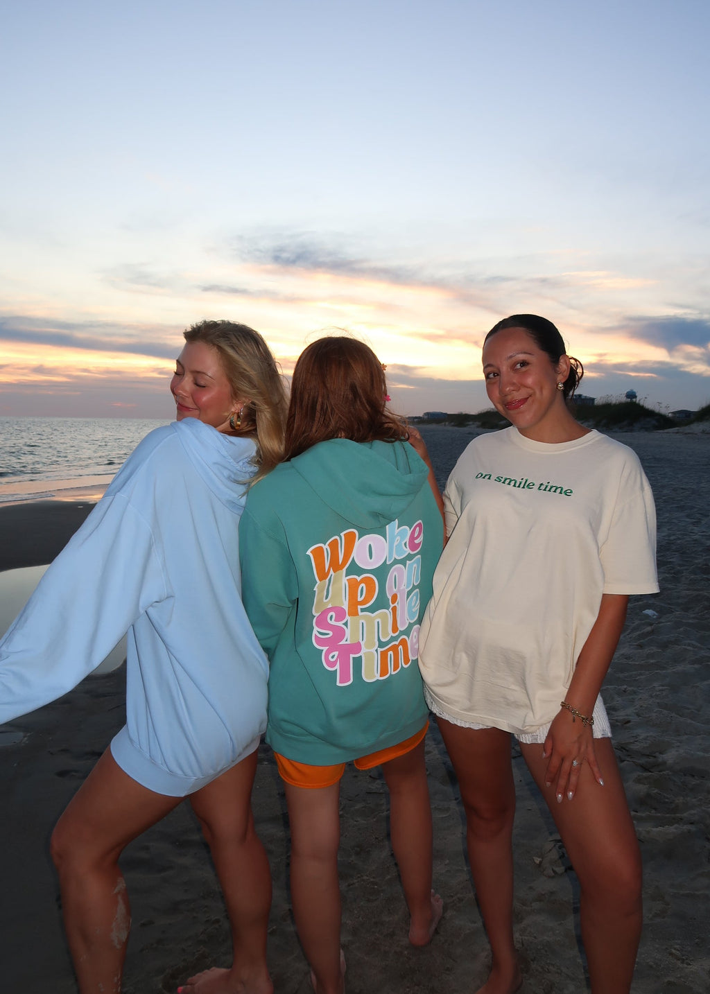 Woke Up on Smile Time Comfort Colors Hoodie