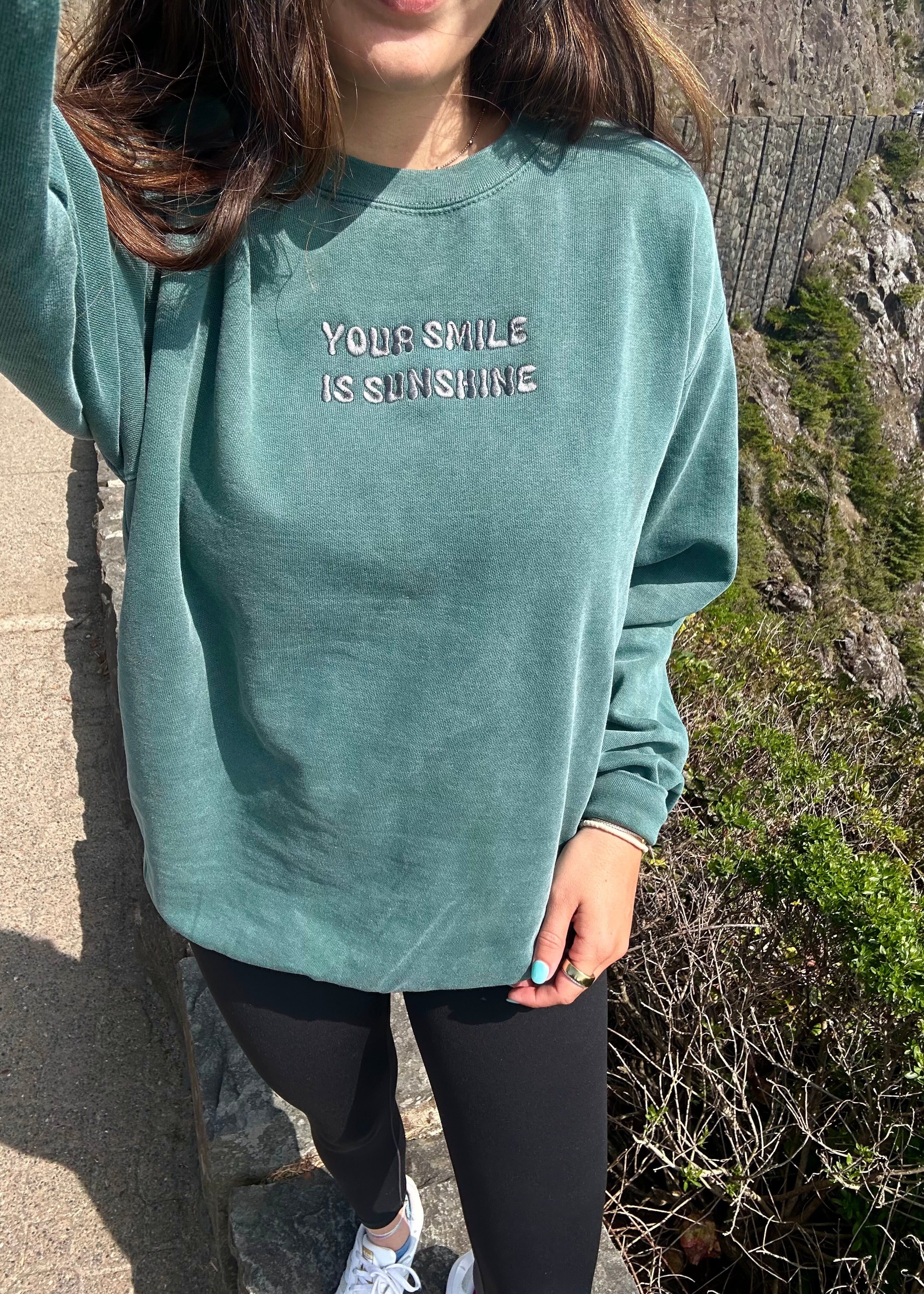 Your Smile is Sunshine Comfort Colors Crewneck