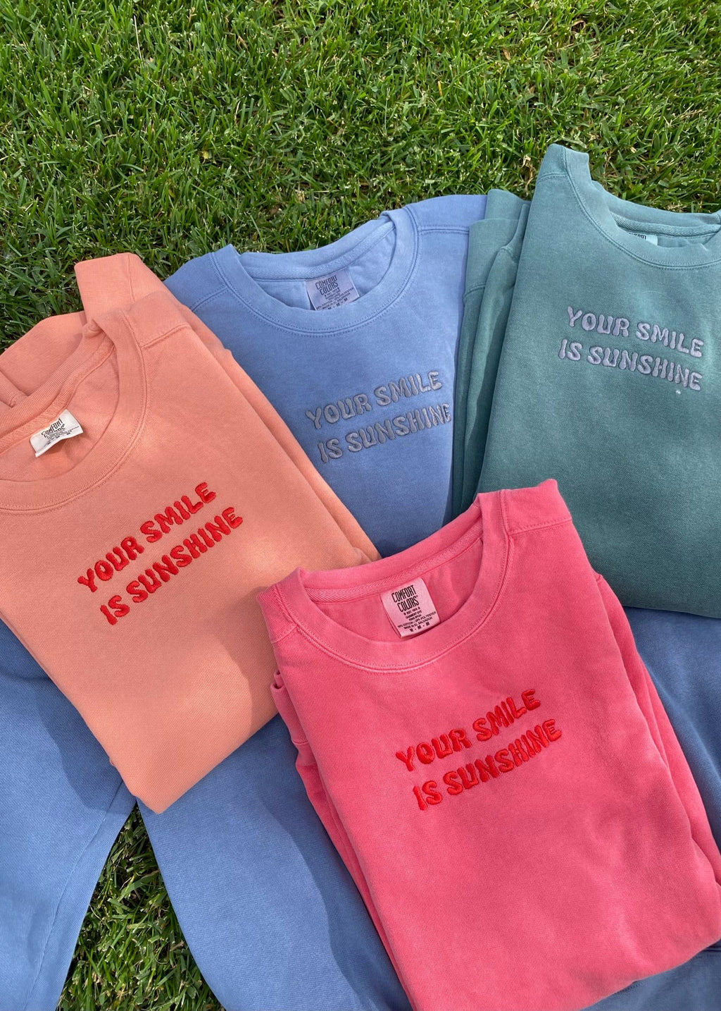 Your Smile is Sunshine Comfort Colors Crewneck