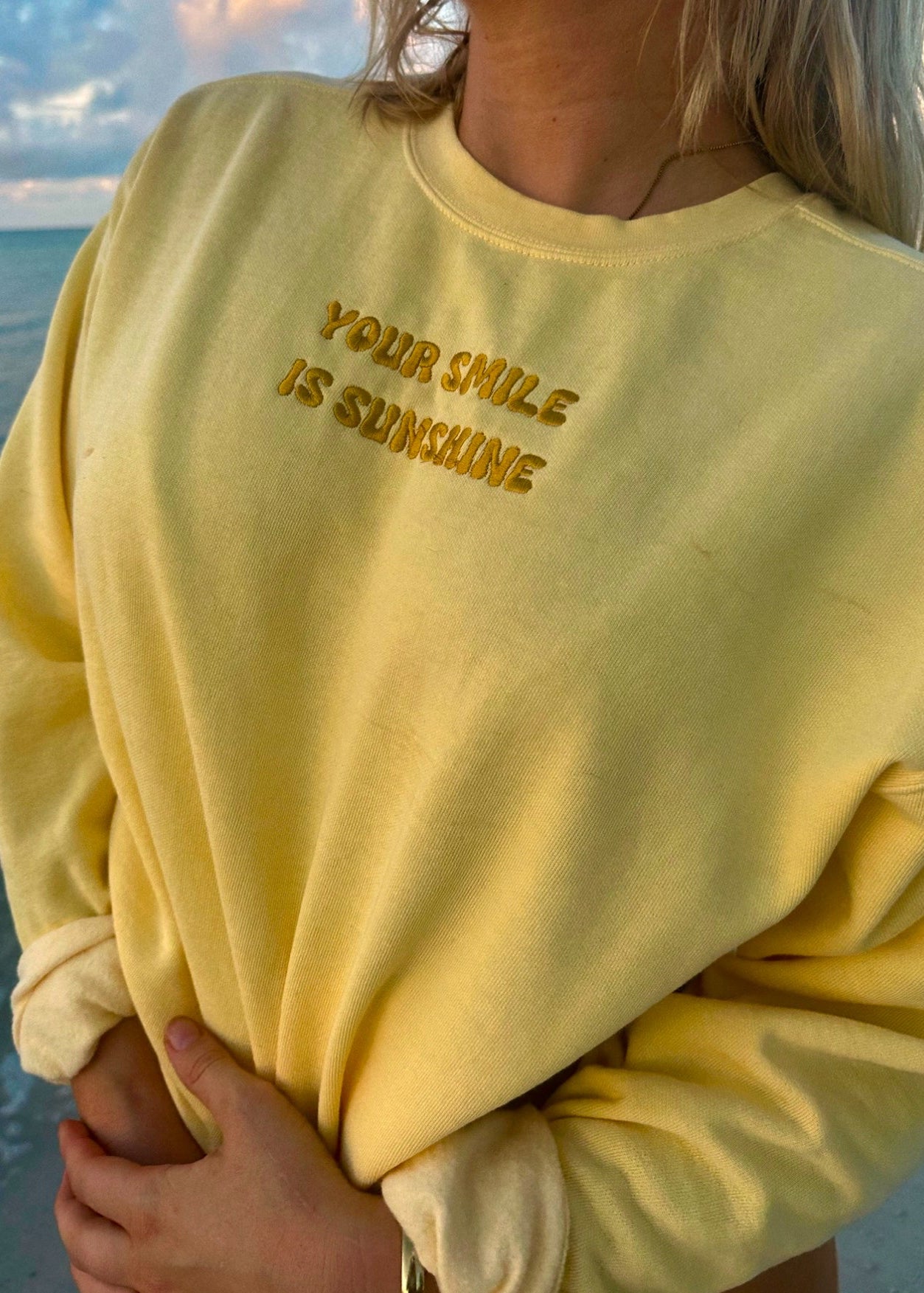 Your Smile is Sunshine Comfort Colors Crewneck