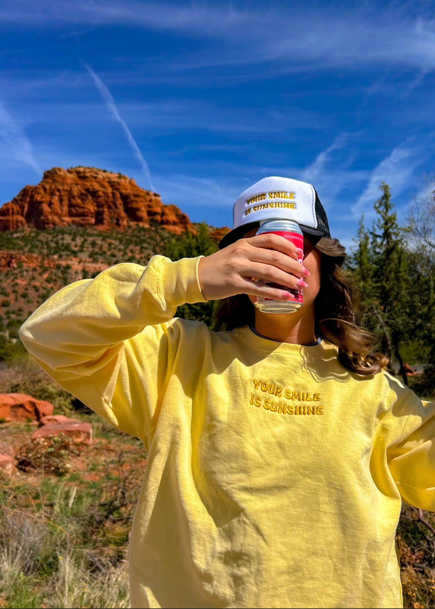Your Smile is Sunshine Embroidered Trucker Hat