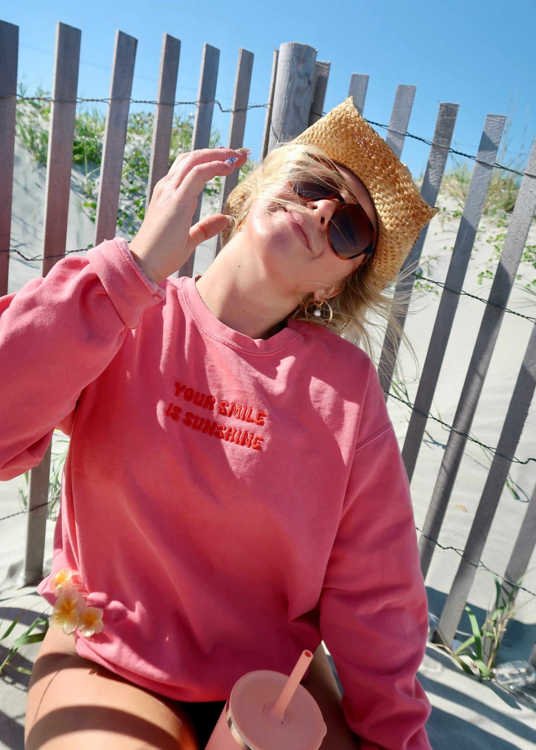 Your Smile is Sunshine Comfort Colors Crewneck