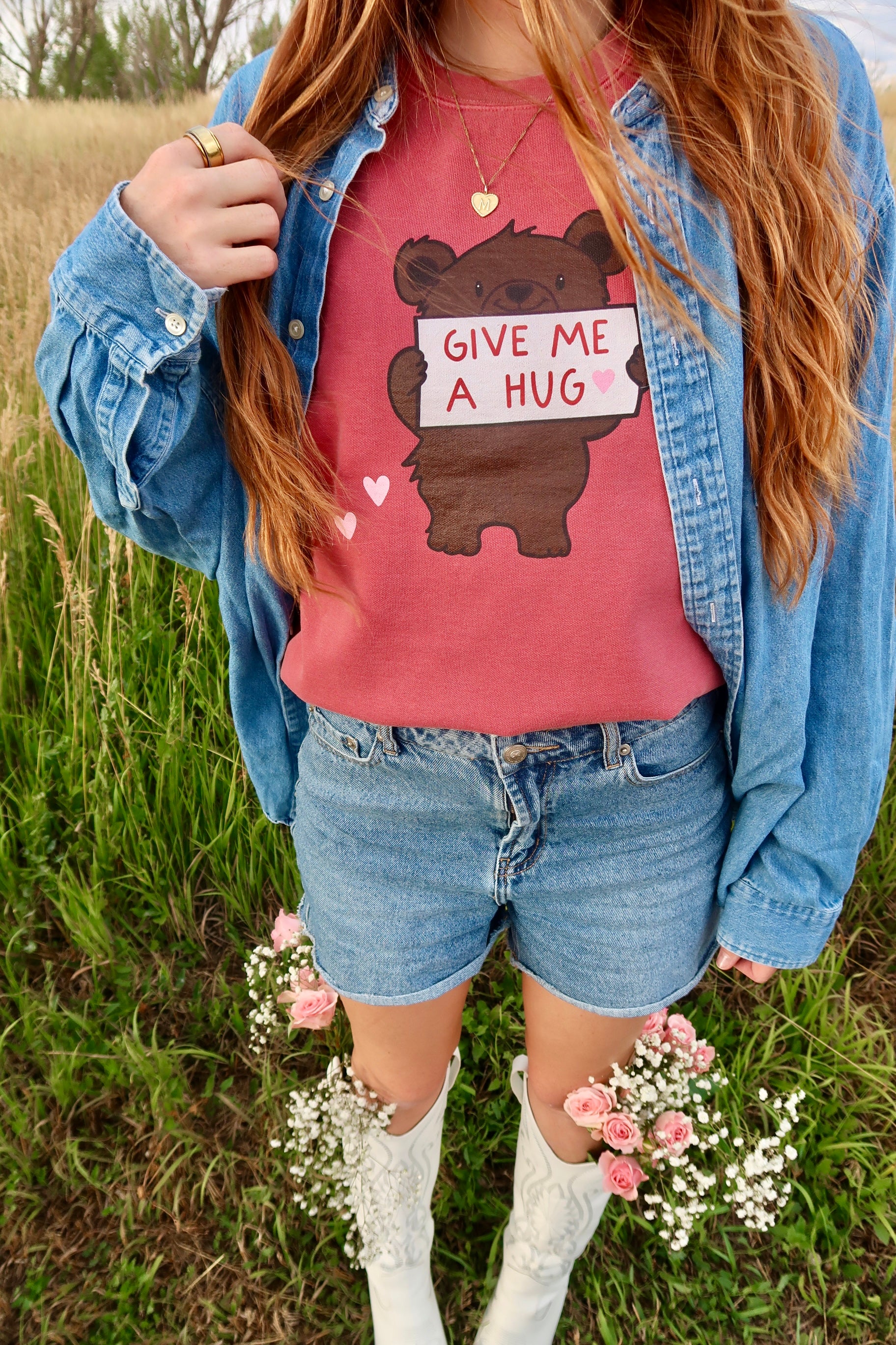 Give Me A Hug Crewneck | Hello Darling Pop-Up