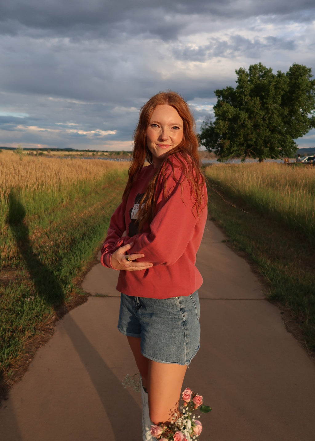 Give Me A Hug Bear Comfort Colors Crewneck