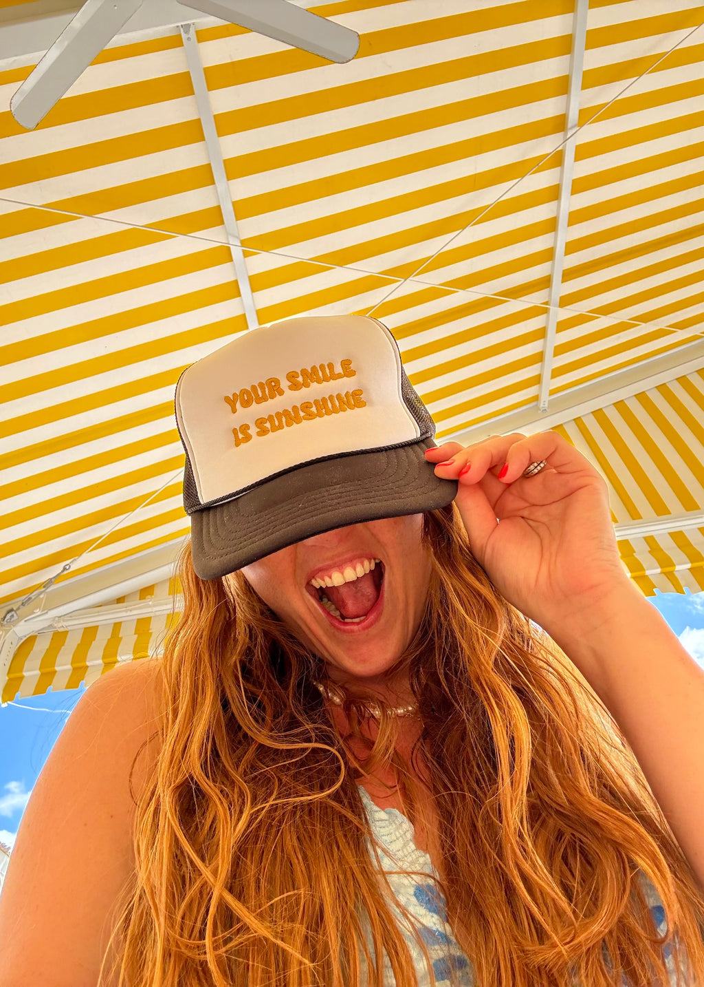 Your Smile is Sunshine Embroidered Trucker Hat