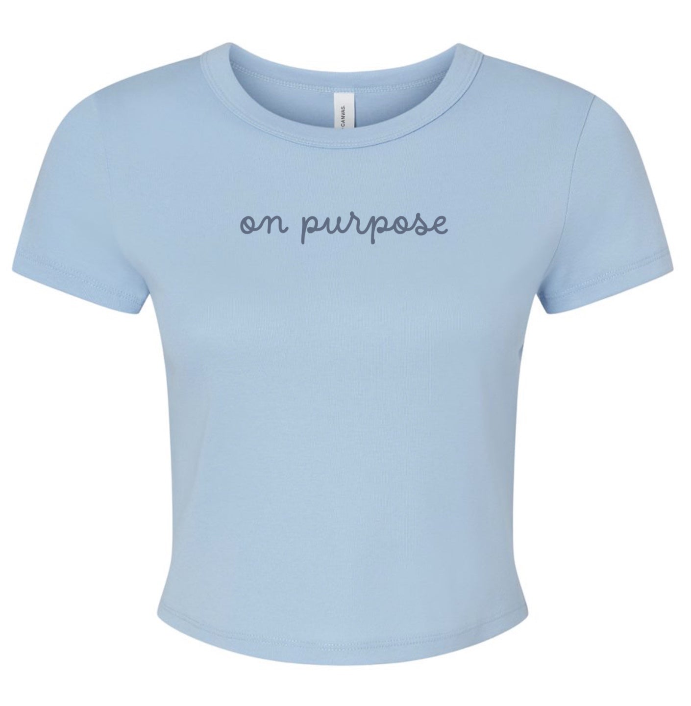 On Purpose Baby Tee | Blue | Hello Darling Pop-Up