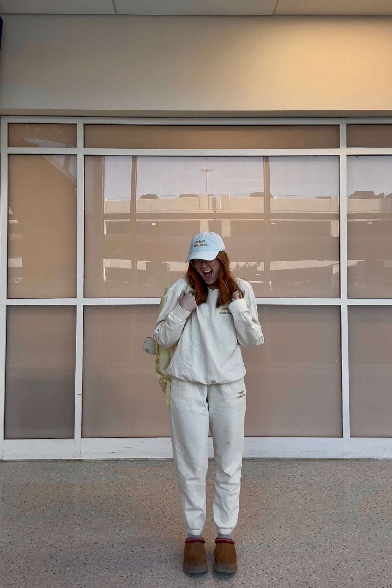 Ivory Bright Side Club Comfort Colors Crewneck