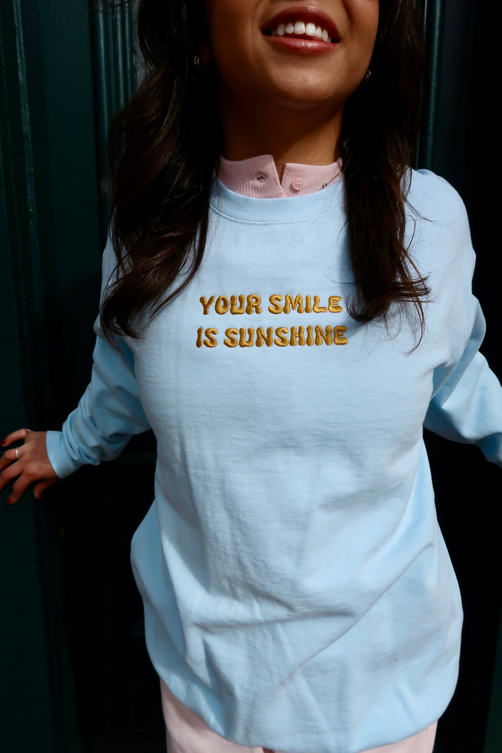 Your Smile is Sunshine Comfort Colors Crewneck