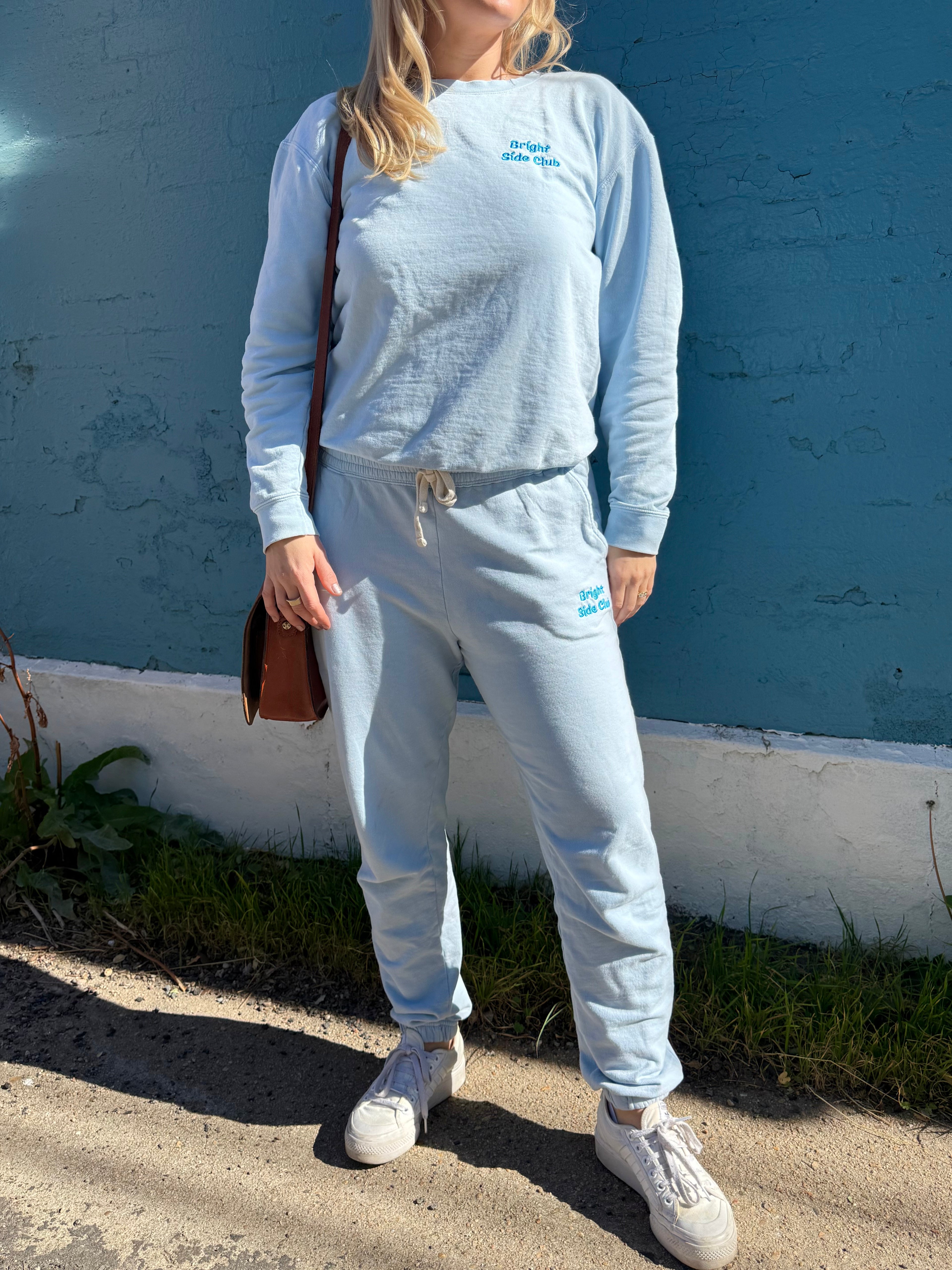 Bright Side Club Joggers | Blue | Hello Darling Pop-Up