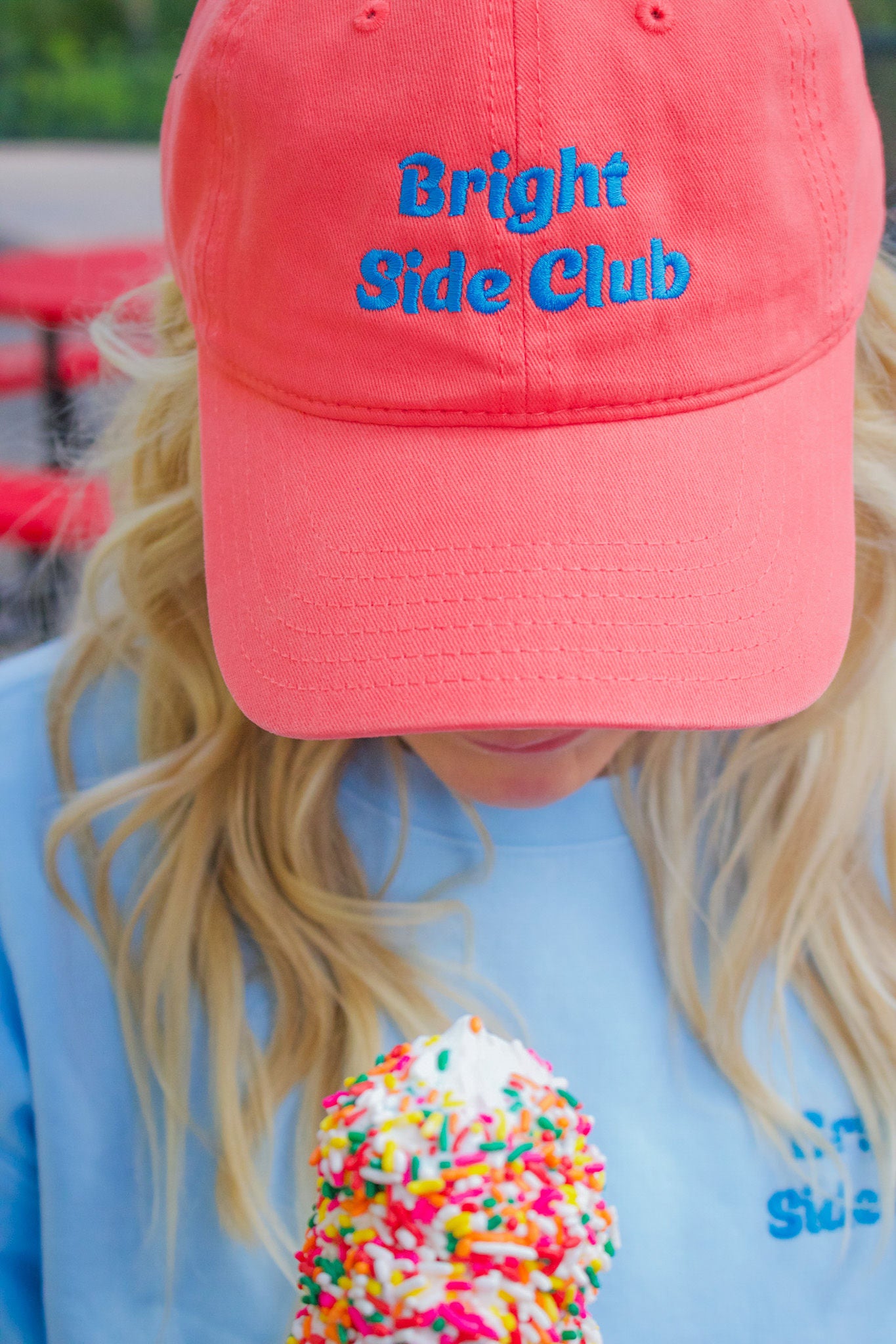 Bright Side Club Hat | Coral | Hello Darling Pop-Up