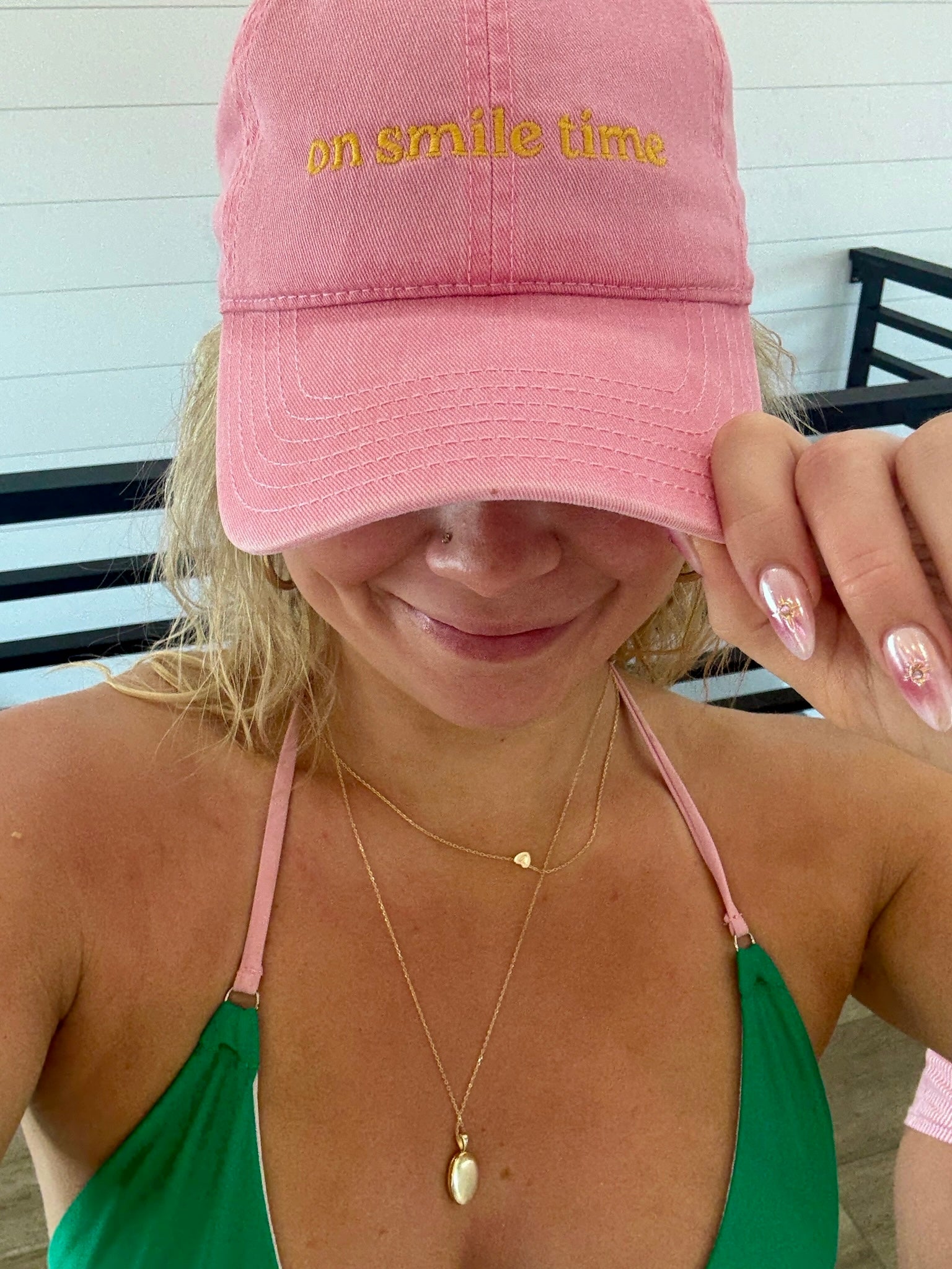 On Smile Time Hat | Pink | Hello Darling Pop-Up